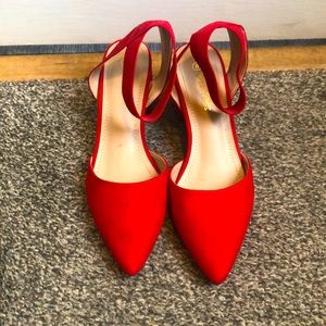 Red Suede Heels